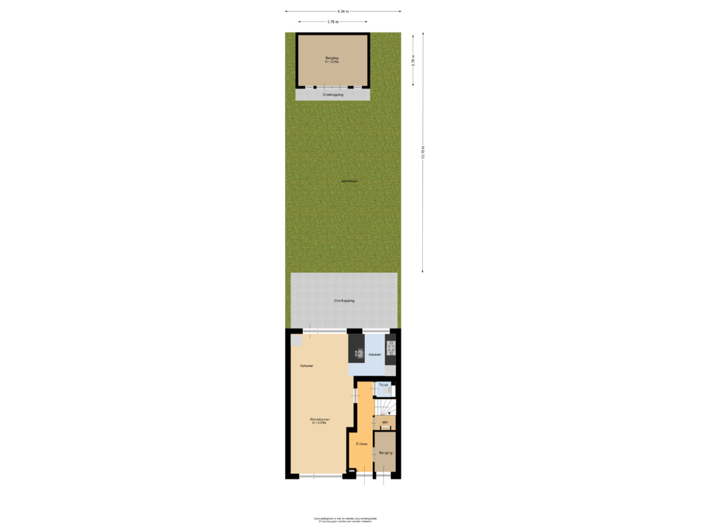 Bekijk plattegrond van Situatie van Deijffelsestraat 5