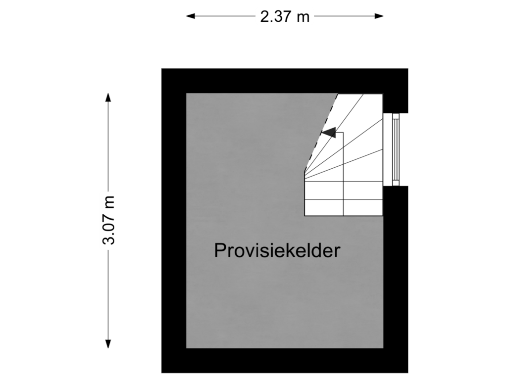 View floorplan of Souterrain of Gulickerstraat 15