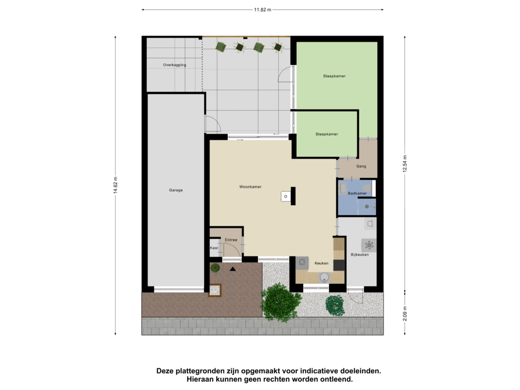 Bekijk plattegrond van Appartement _Tuin van Boekelstraat 22