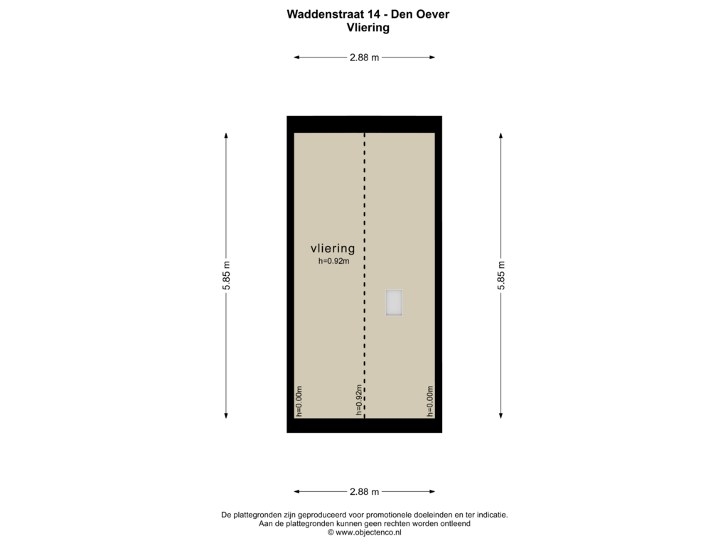 Bekijk plattegrond van VLIERING van Waddenstraat 14