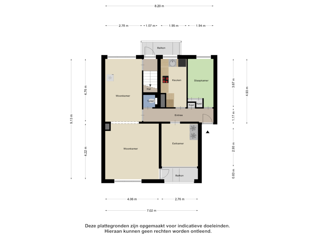 Bekijk plattegrond van Derde Verdieping van Parallelweg 94-D