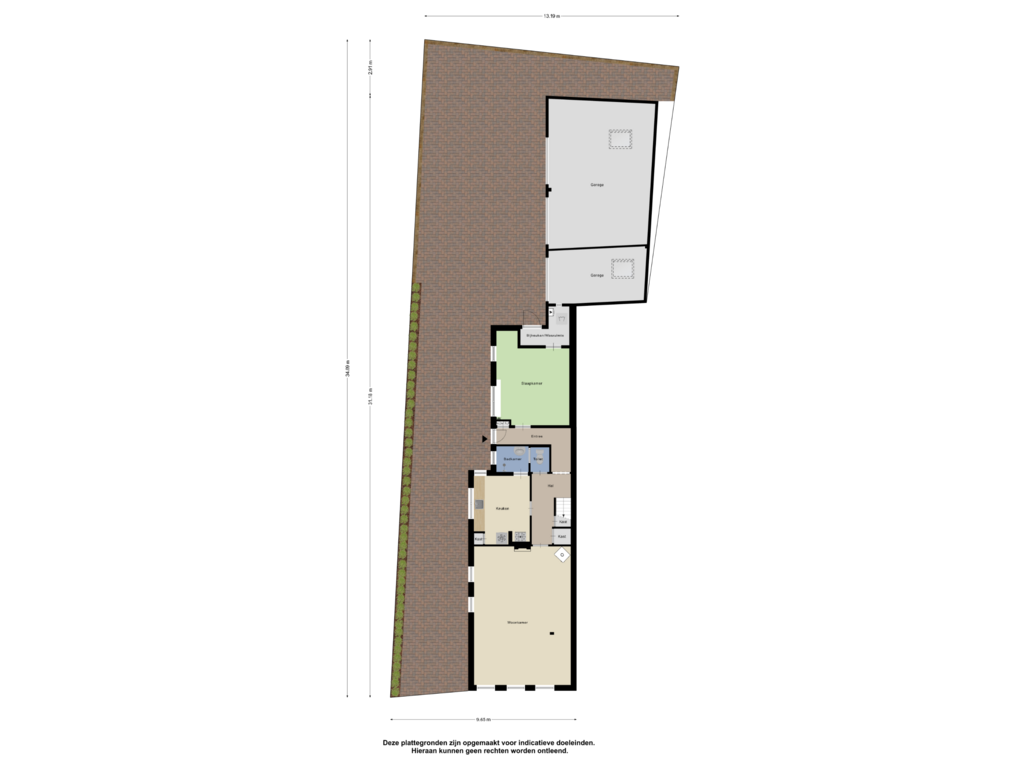 Bekijk plattegrond van Begane Grond Tuin van Hoofdstraat 212