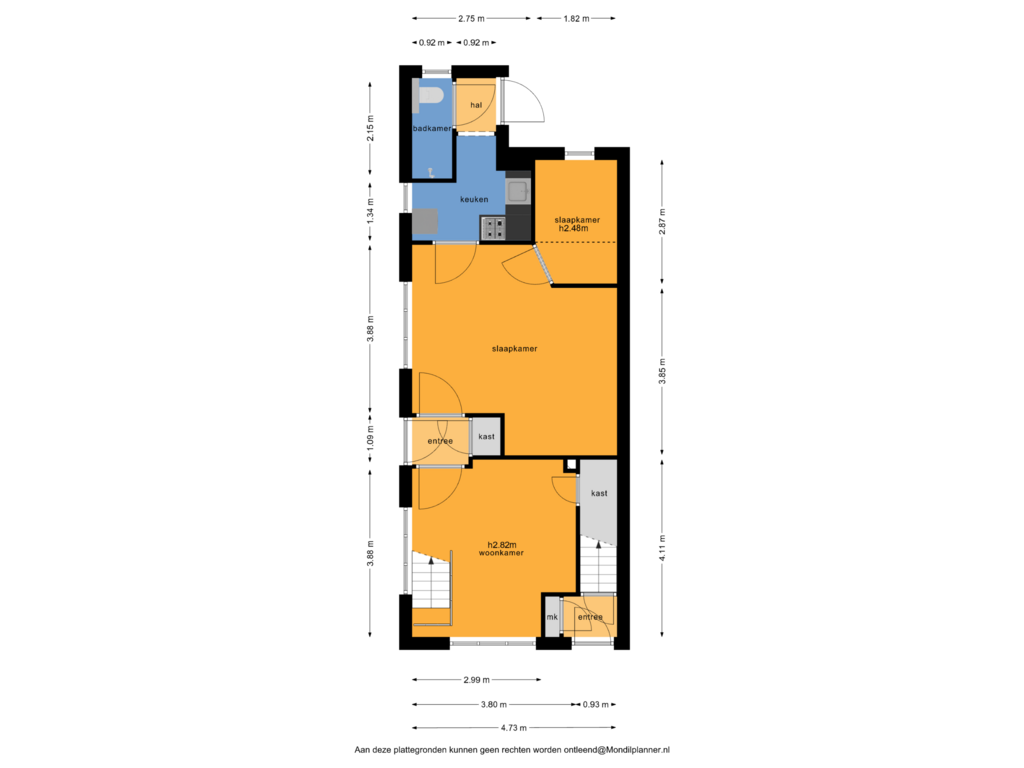 View floorplan of Begane grond of Haverstraat 32