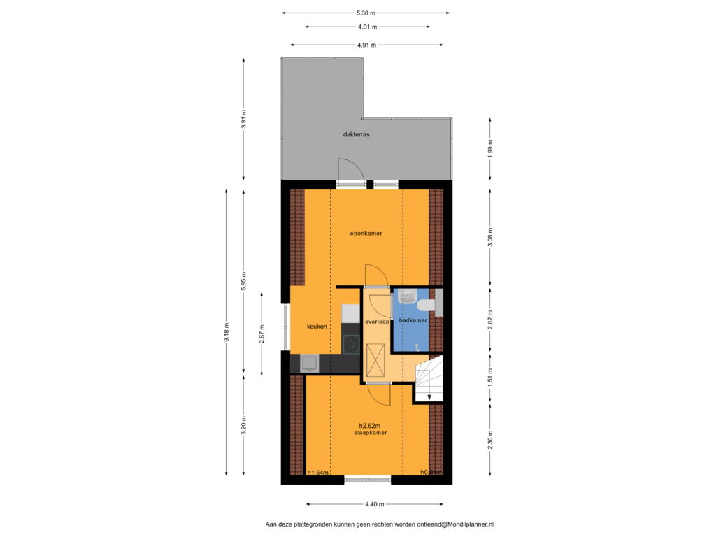 View floorplan of Eerste verdieping of Haverstraat 32