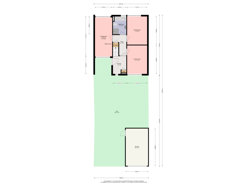 View floorplan of Begane grond perceel of Golfbaan 21