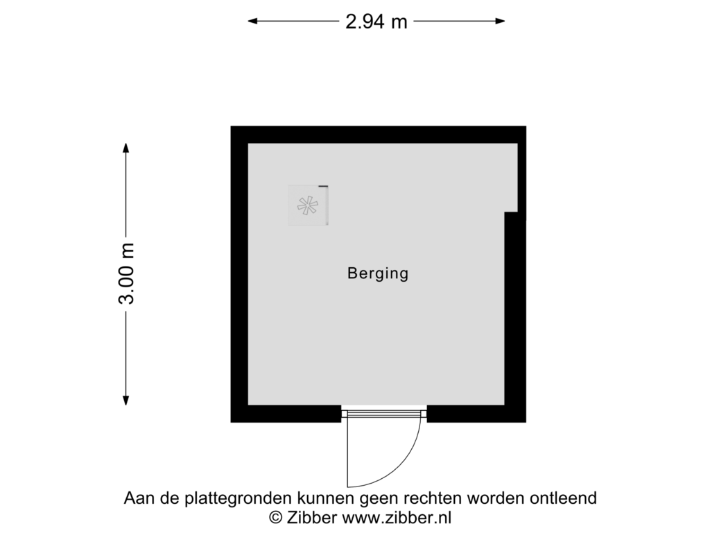 View floorplan of Berging of Braamberg 18