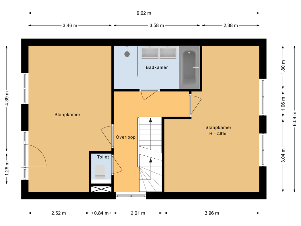 Bekijk plattegrond van Eerste verdieping van Garde Jagers 2