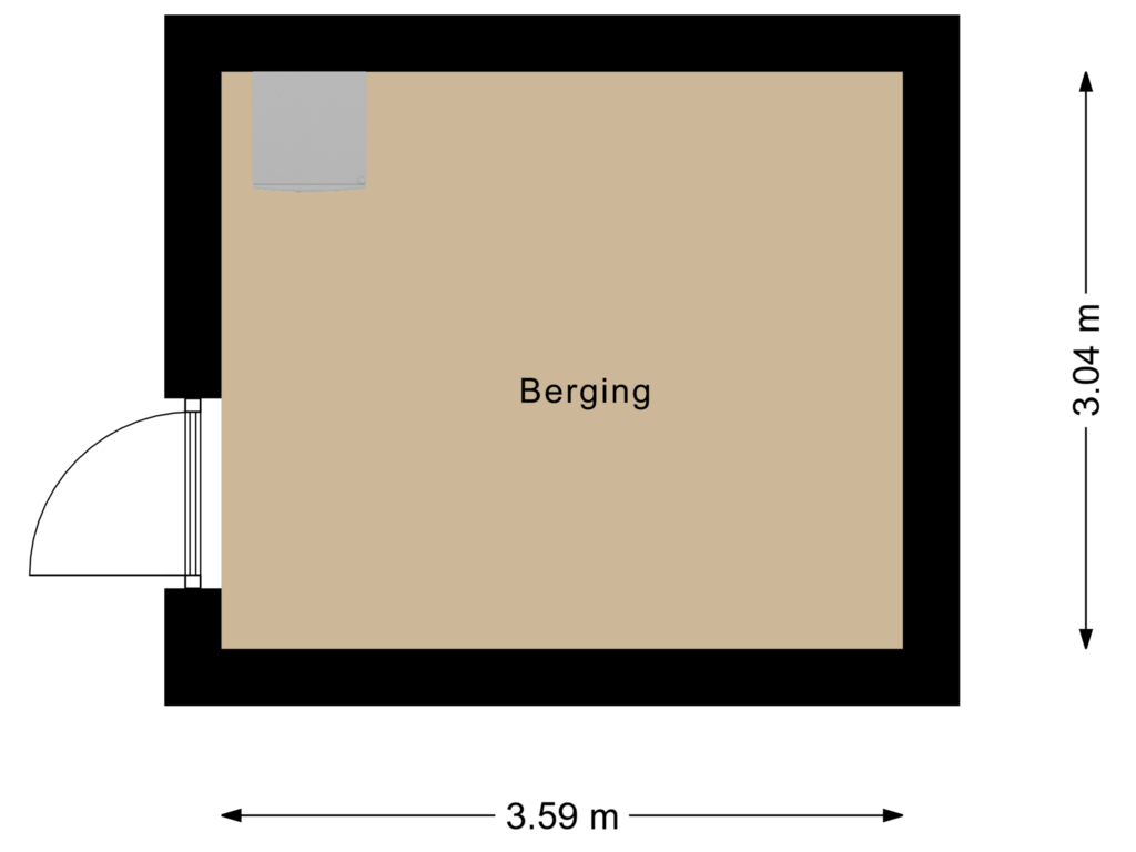 Bekijk plattegrond van Berging van Garde Jagers 2