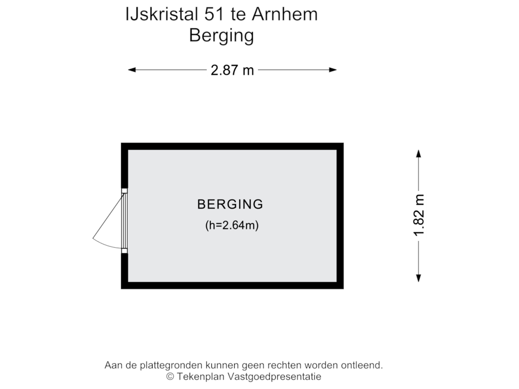 View floorplan of Berging of IJskristal 51