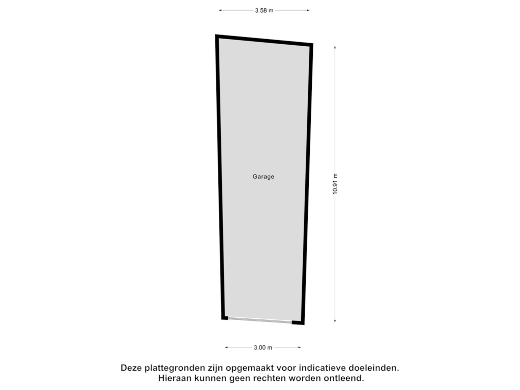 View floorplan of Garage of Baron Sloetkade 323