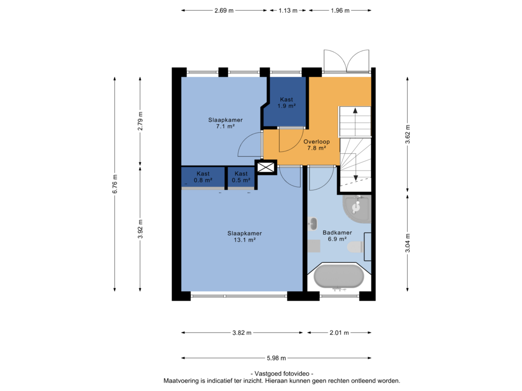 Bekijk plattegrond van 1e verdieping van Regentesselaan 30