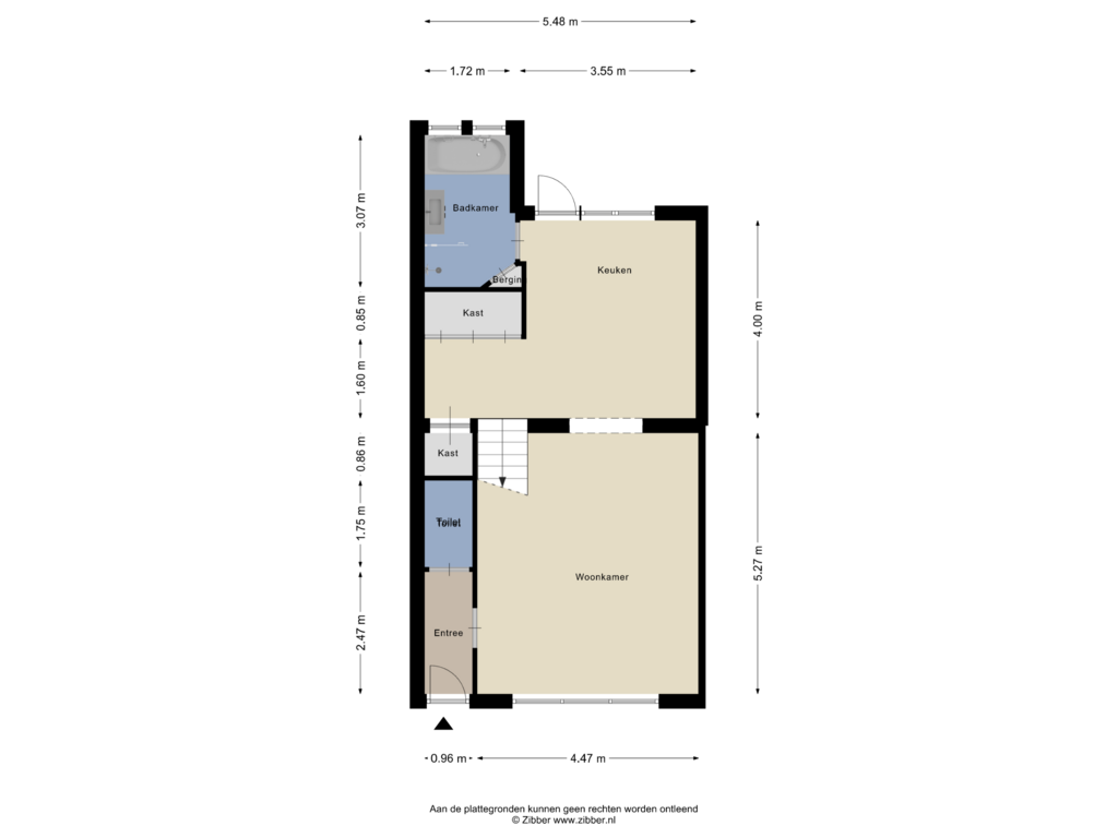 Bekijk plattegrond van Begane Grond van Schanspoort 12