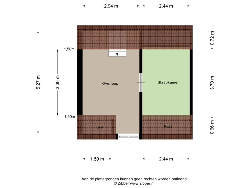 Bekijk plattegrond van Eerste Verdieping van Schanspoort 12