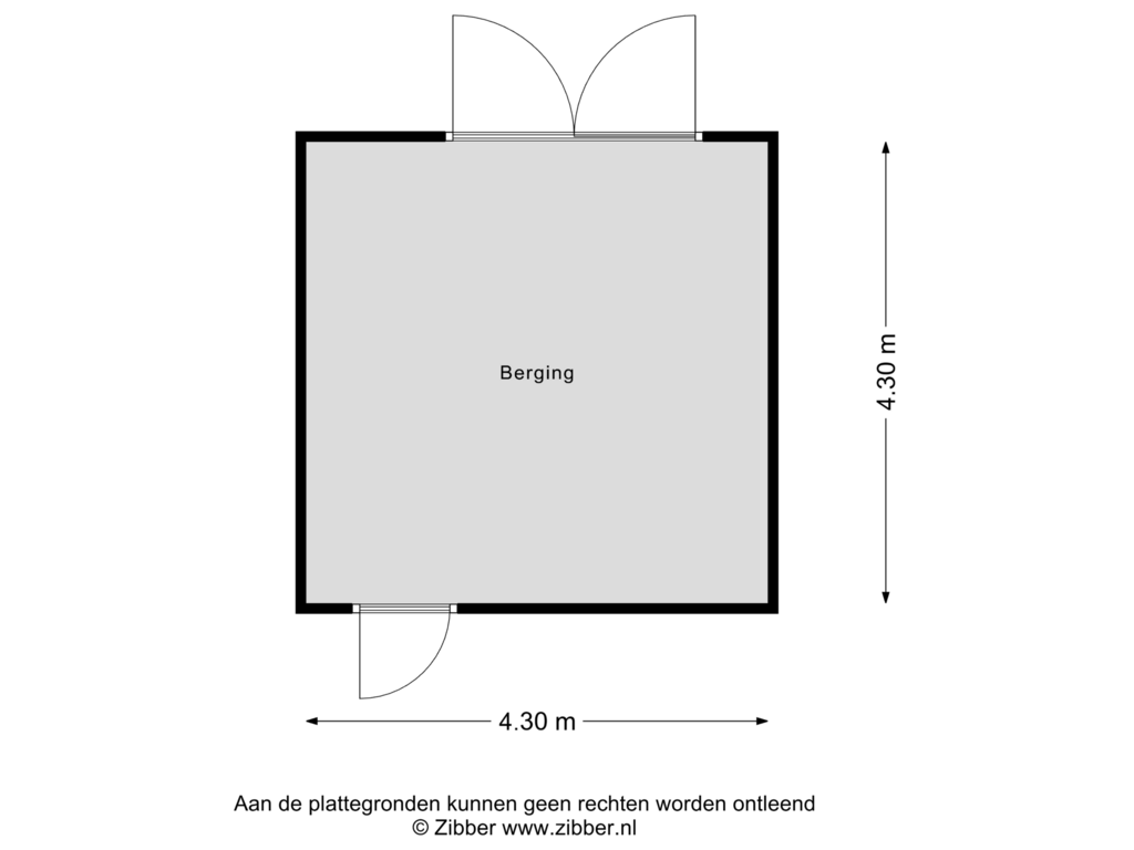 Bekijk plattegrond van Berging van Schanspoort 12