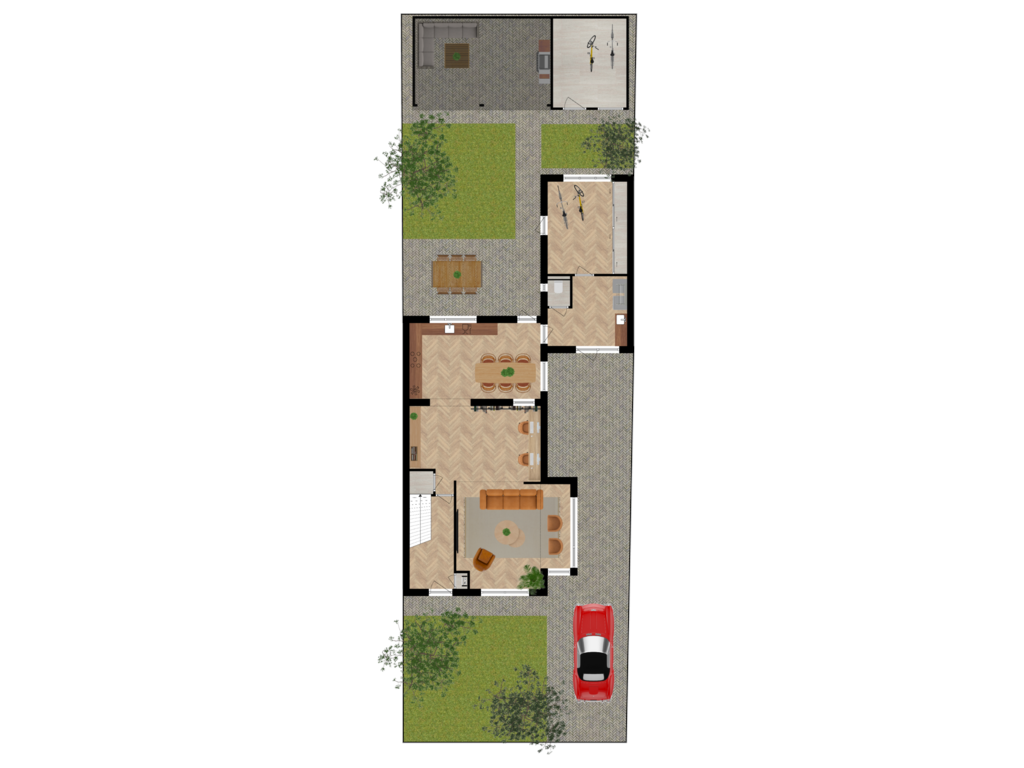 View floorplan of Situatie of Burgemeester Snelsstraat 22