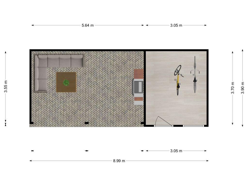 View floorplan of Overkapping of Burgemeester Snelsstraat 22