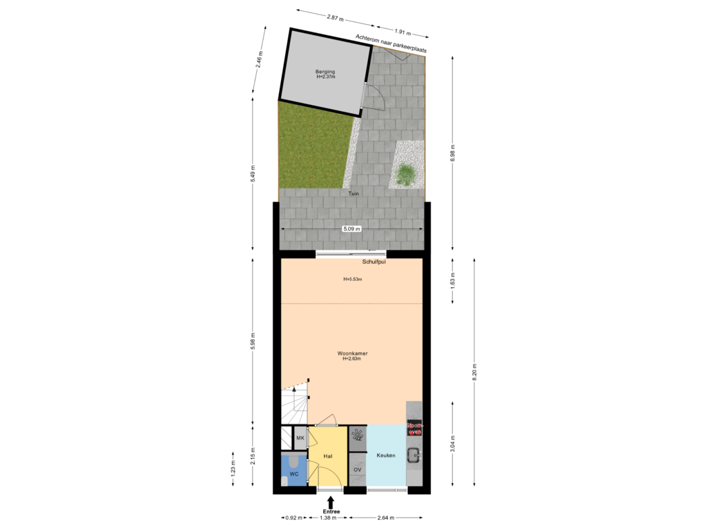 View floorplan of Situatie of Havenpark 22