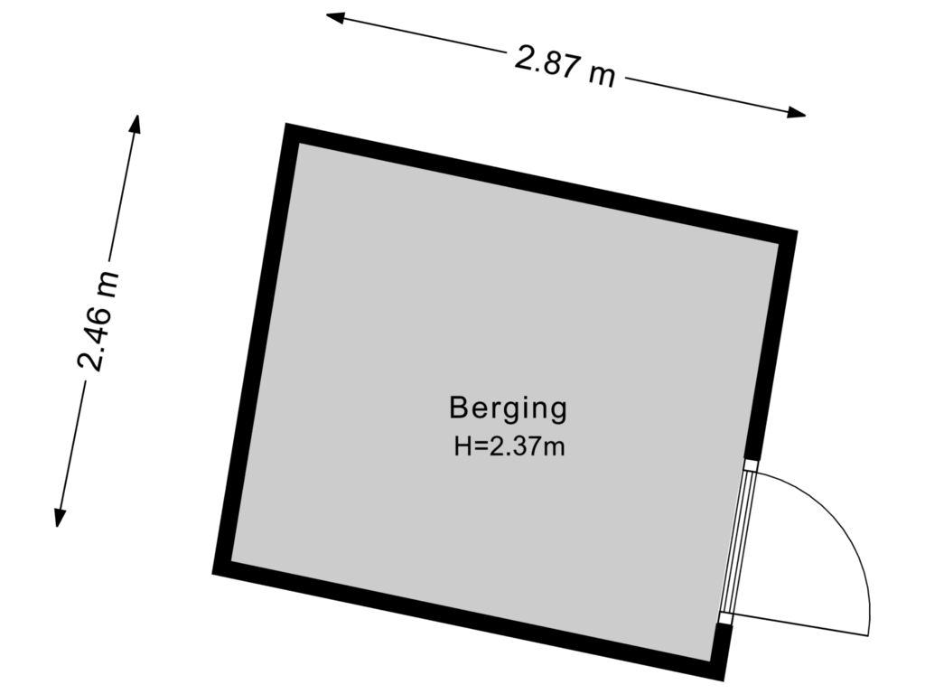 View floorplan of Berging of Havenpark 22