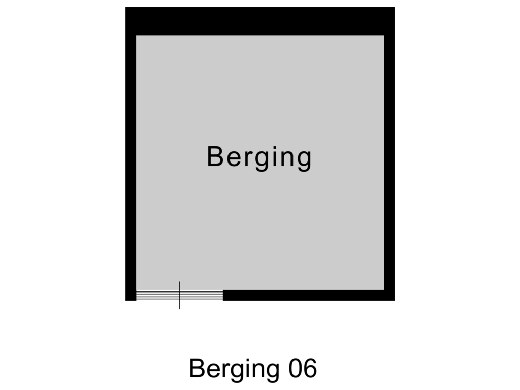 View floorplan of Berging 06 of Daem van Kekenstraat 1-D