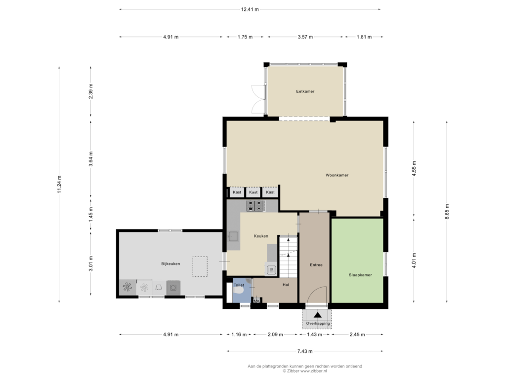 View floorplan of Begane Grond of Voorsterweg 32