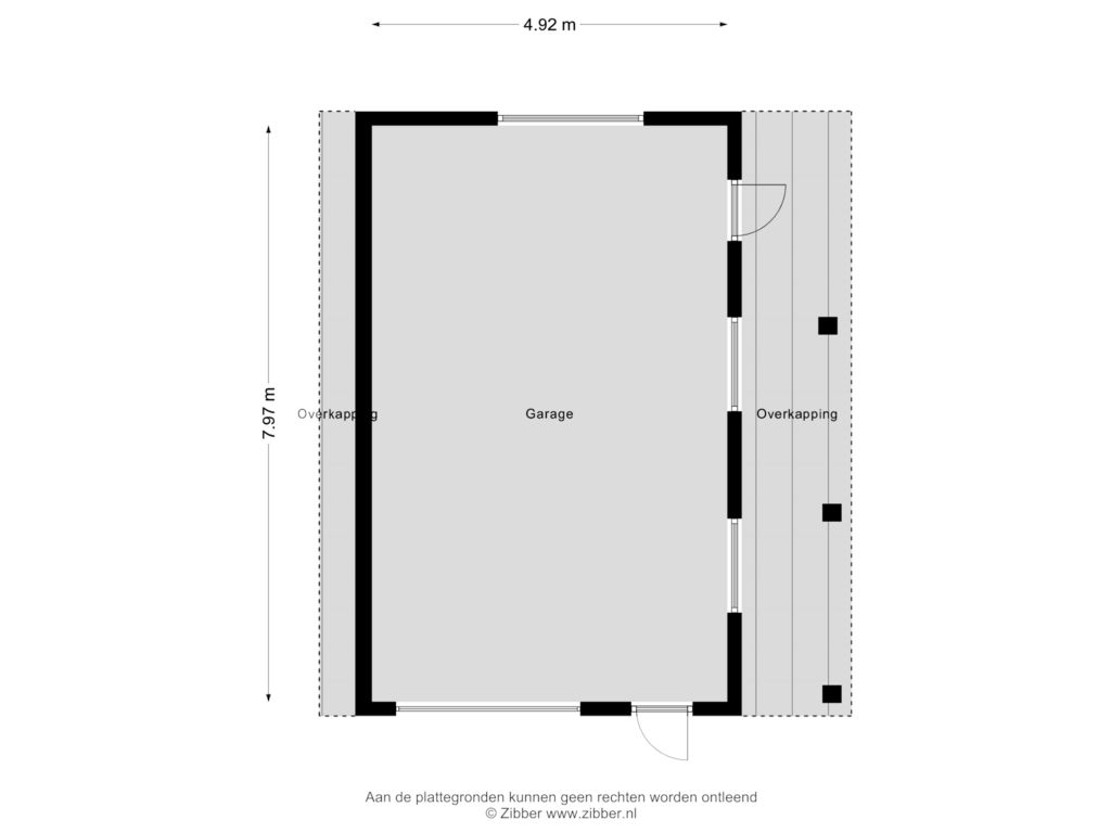 View floorplan of Garage of Voorsterweg 32