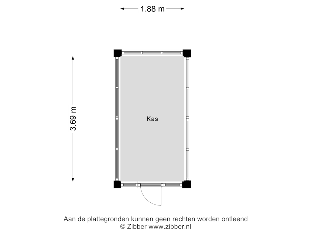 View floorplan of Kas of Voorsterweg 32