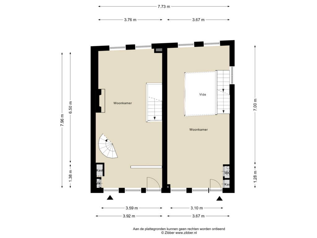 Bekijk plattegrond van Begane Grond van IJsselstraat 23