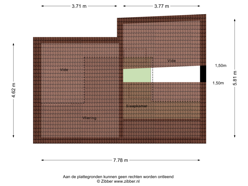 Bekijk plattegrond van Zolder van IJsselstraat 23