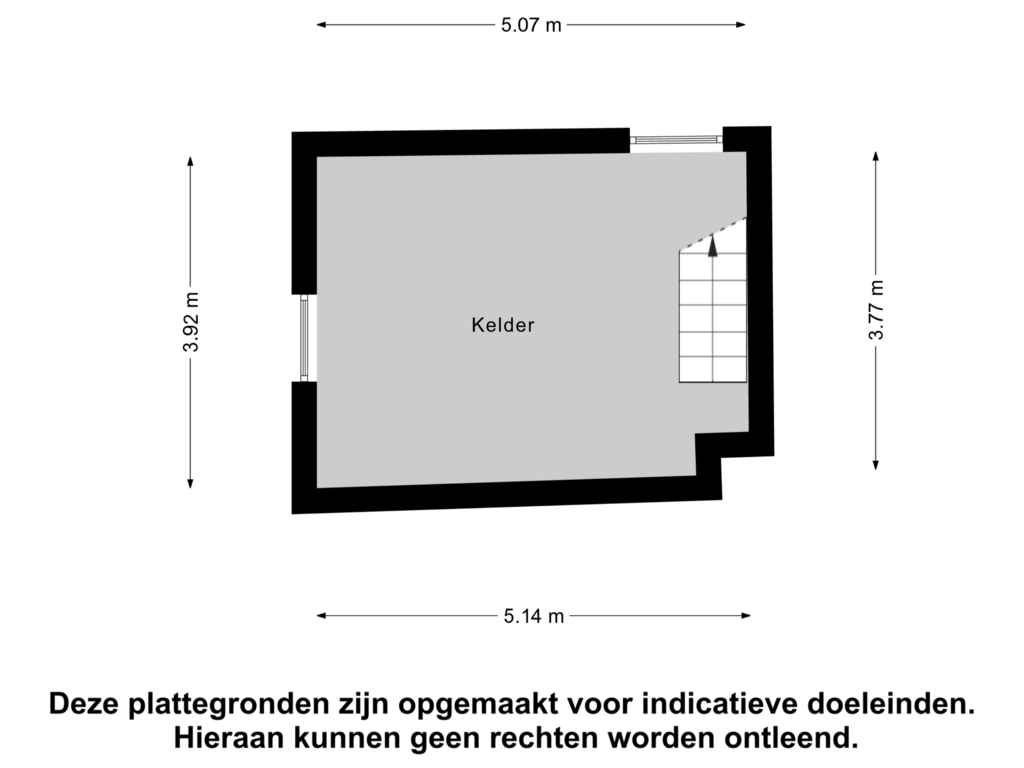 Bekijk plattegrond van Kelder van Berger Maasstraat 22