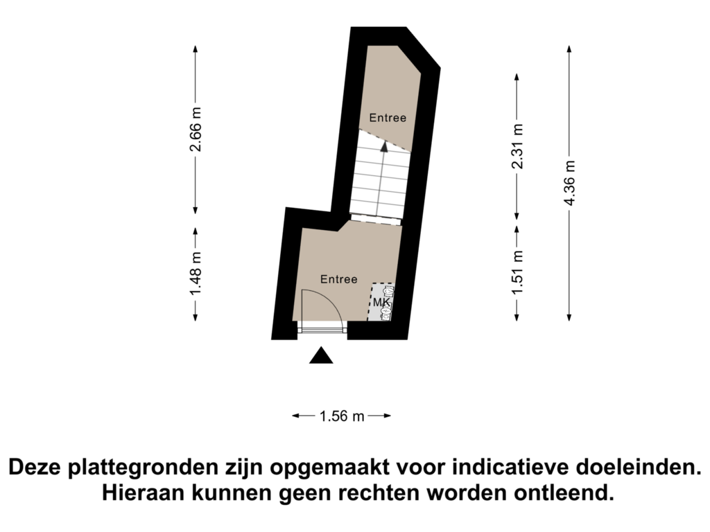 View floorplan of Begane Grond of Vlaardingerstraat 35-C