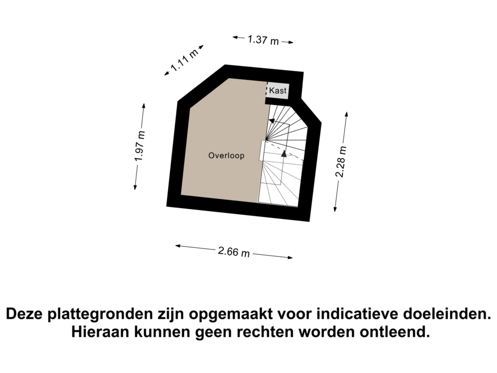 View floorplan of Eerste Verdieping of Vlaardingerstraat 35-C