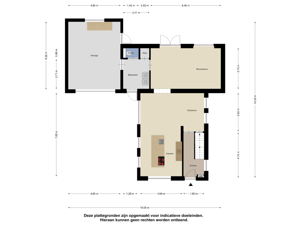 View floorplan of Begane Grond of Brouwerslaan 8