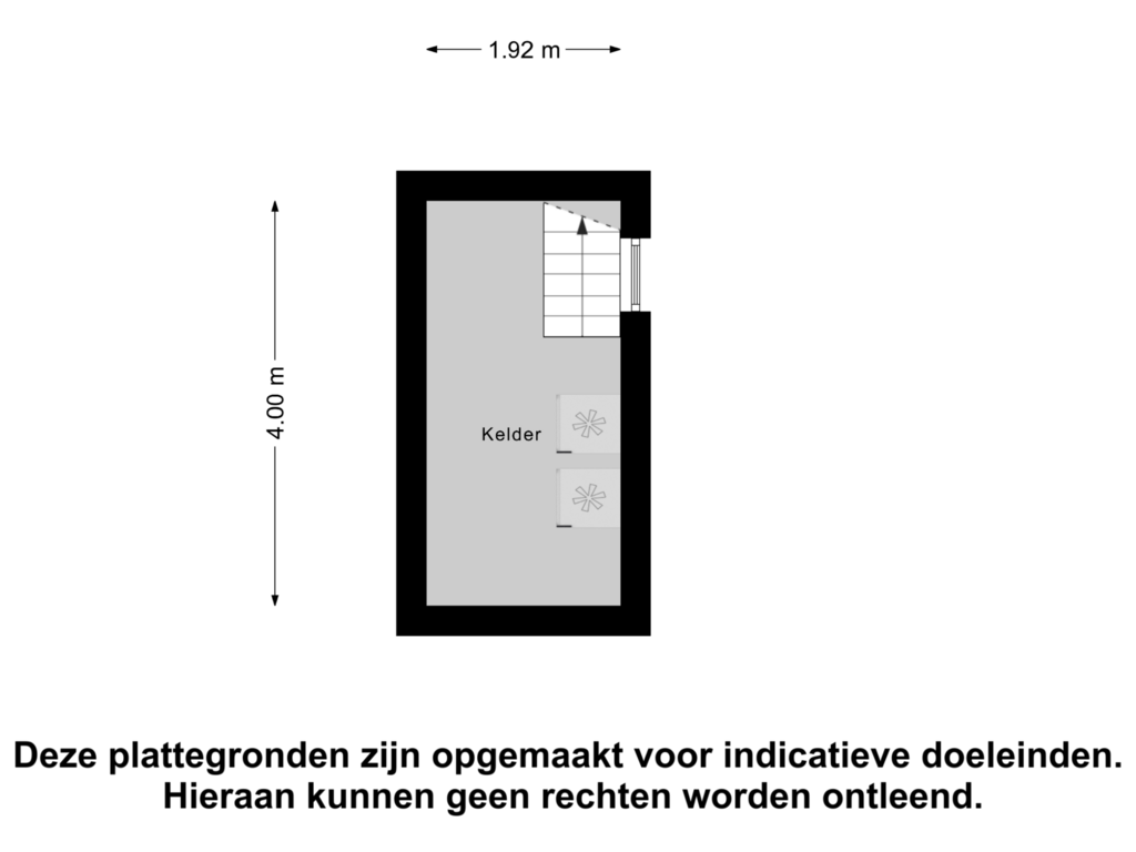 View floorplan of Kelder of Brouwerslaan 8