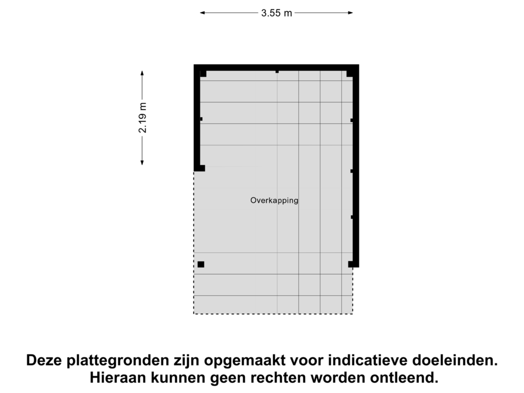 View floorplan of Overkapping of Brouwerslaan 8