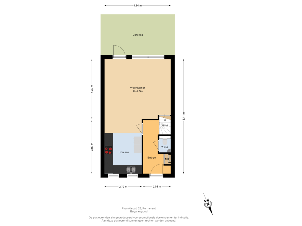 Bekijk plattegrond van Begane grond van Piramidepad 32