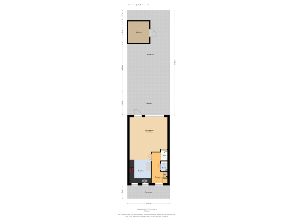 Bekijk plattegrond van Situatie van Piramidepad 32