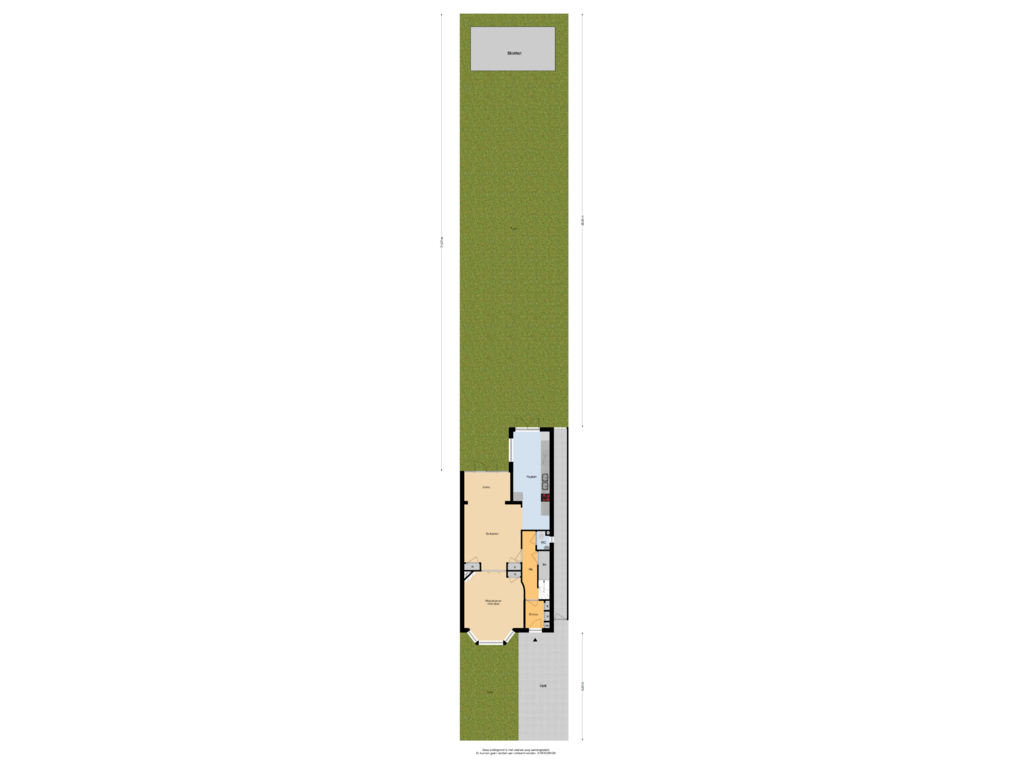 View floorplan of Situatie of Zandvoortselaan 166