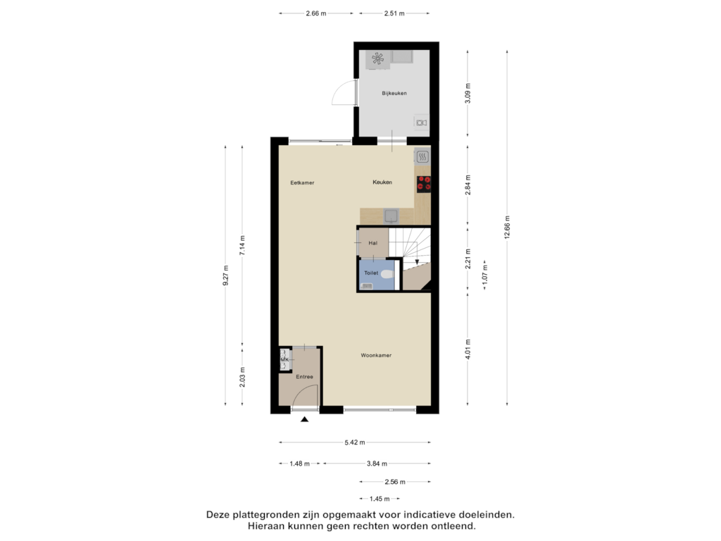 Bekijk plattegrond van Begane Grond van Boontjes 14