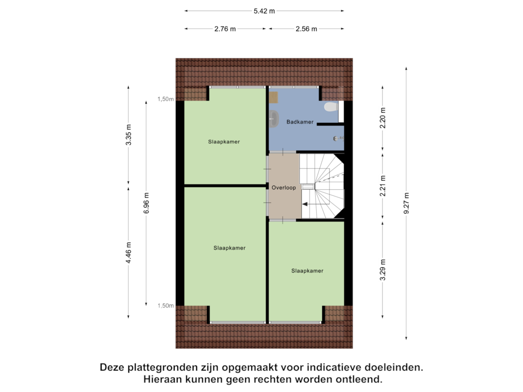 Bekijk plattegrond van Eerste Verdieping van Boontjes 14