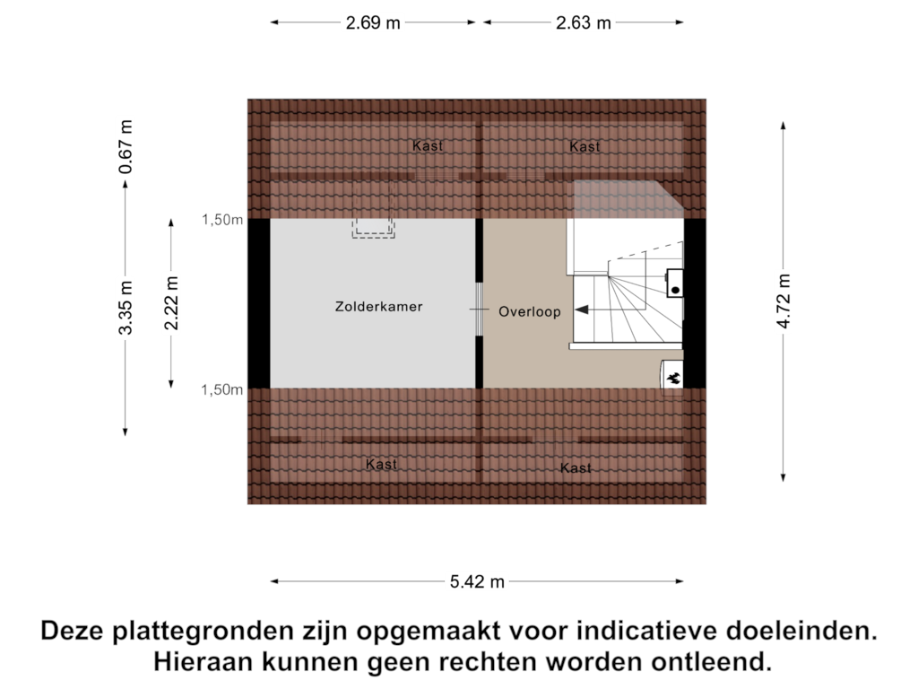 Bekijk plattegrond van Tweede Verdieping van Boontjes 14