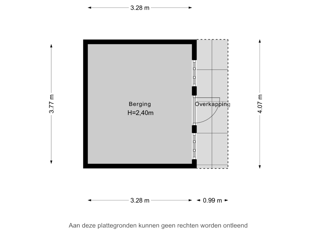 Bekijk plattegrond van Berging van Jagersweg 3