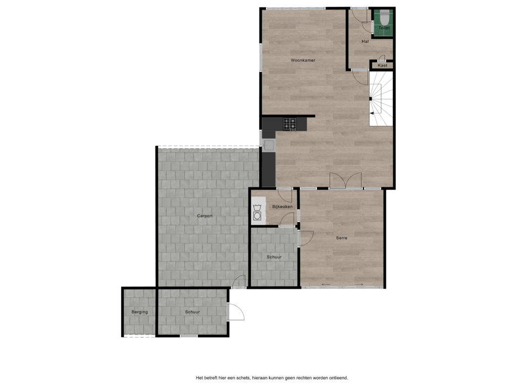 View floorplan of Begane grond of Vesta 18