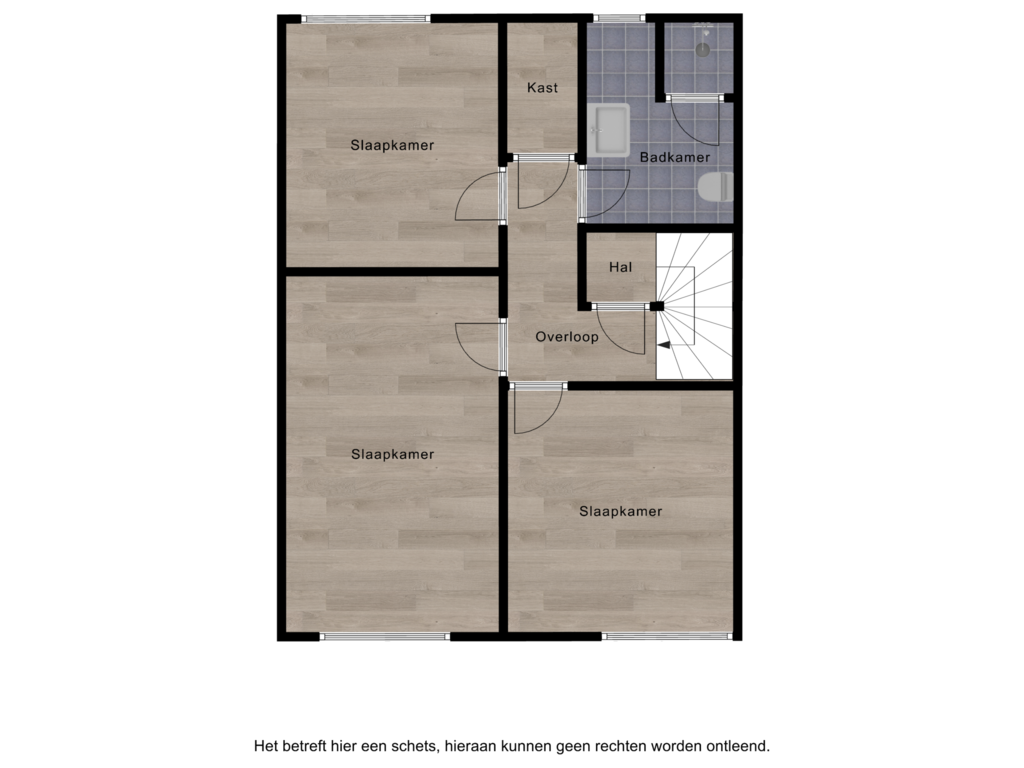 View floorplan of 1e verdieping of Vesta 18