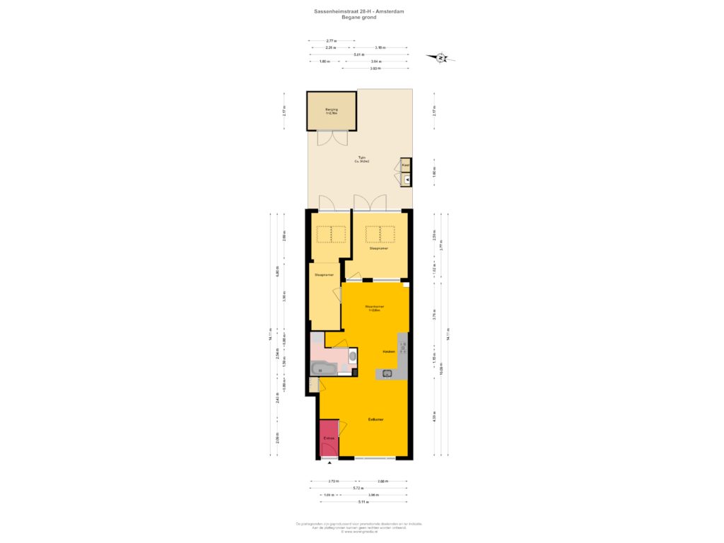 Bekijk plattegrond van Begane_grond van Sassenheimstraat 28-H