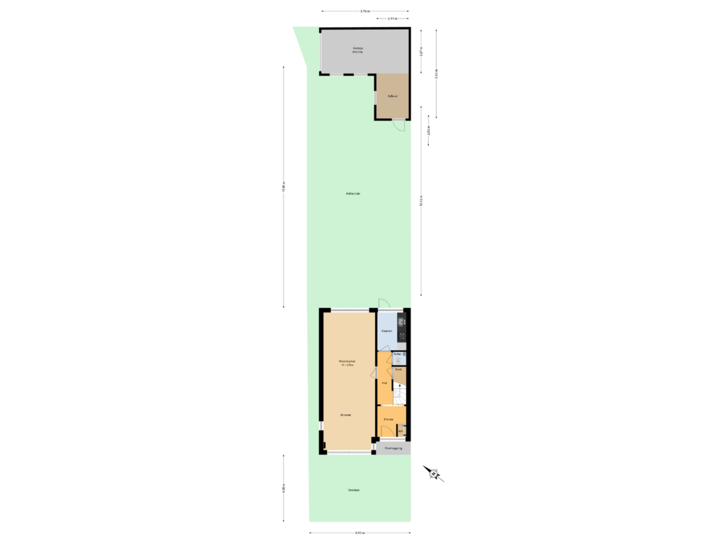 Bekijk plattegrond van Situatie van Vondellaan 75