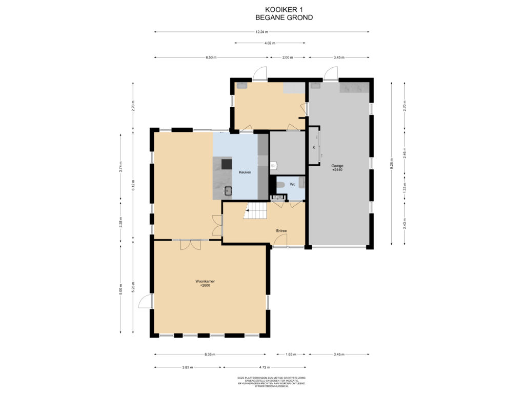 View floorplan of Begane Grond of Kooiker 1