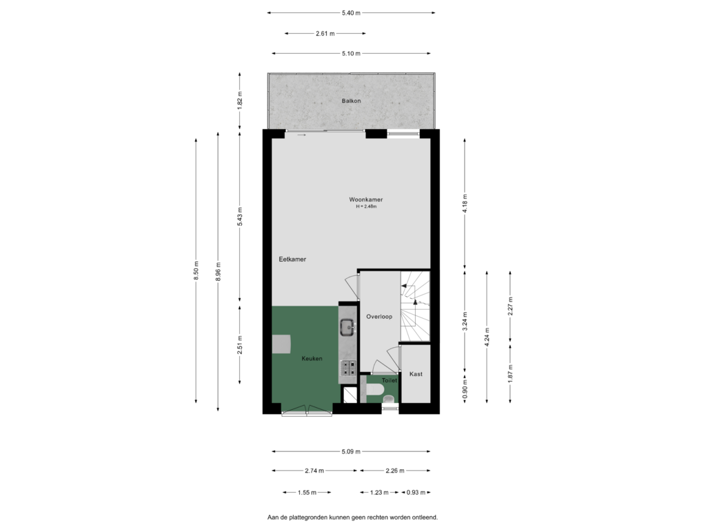 Bekijk plattegrond van 1e verdieping van Van der Vormhaven 7