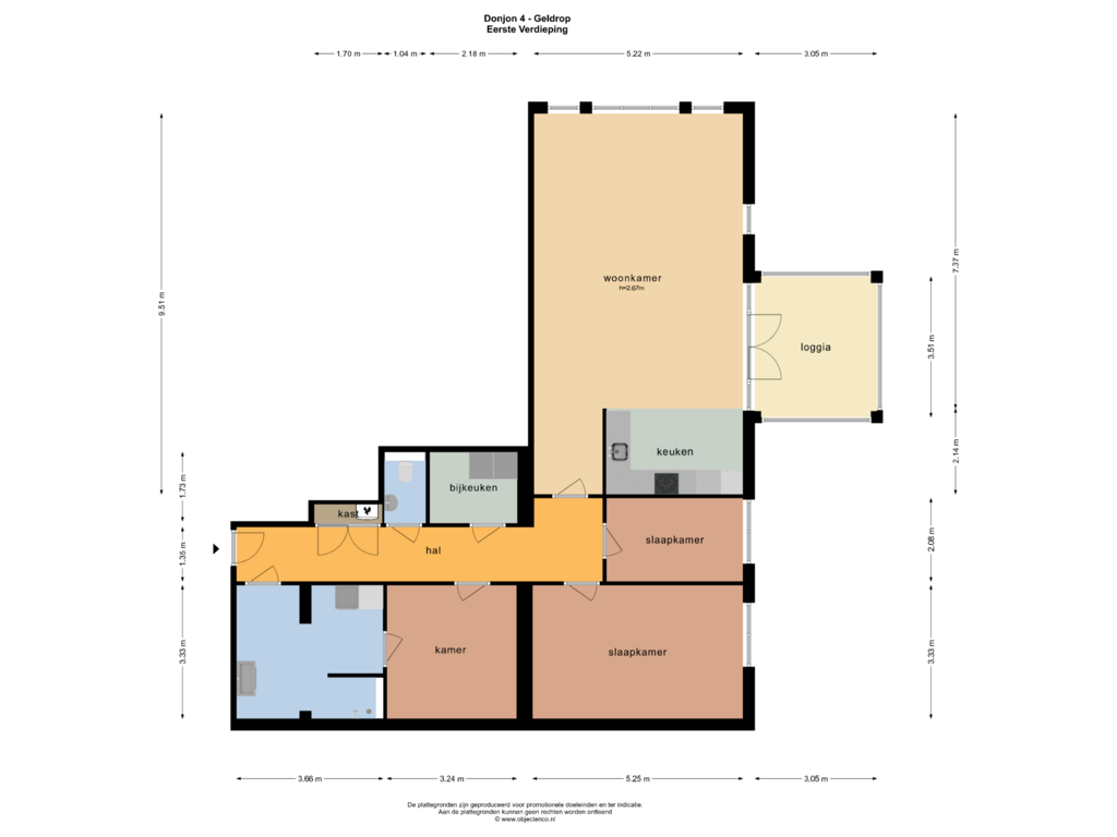 Bekijk plattegrond van EERSTE VERDIEPING van Donjon 4