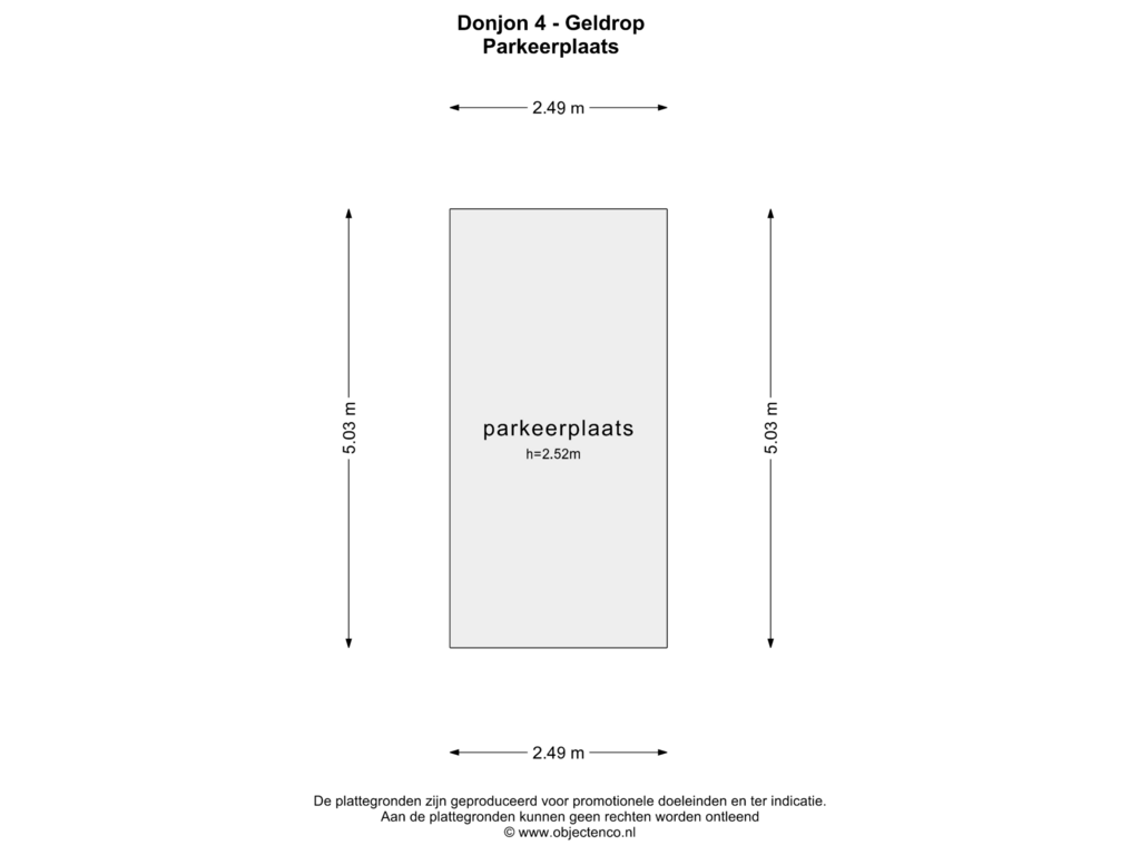 Bekijk plattegrond van PARKEERPLAATS van Donjon 4