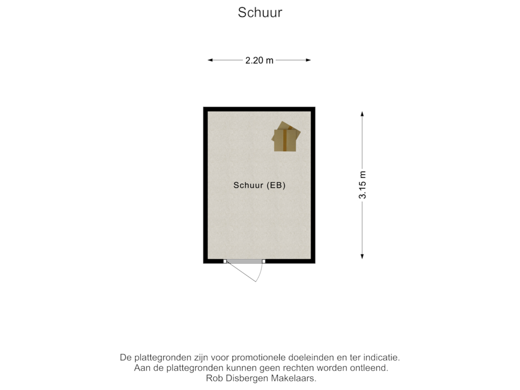 Bekijk plattegrond van Schuur van Topaasstraat 23